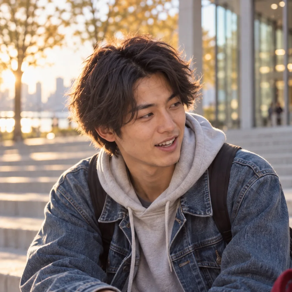 経営学部2年の学生の顔写真（写真は見本）