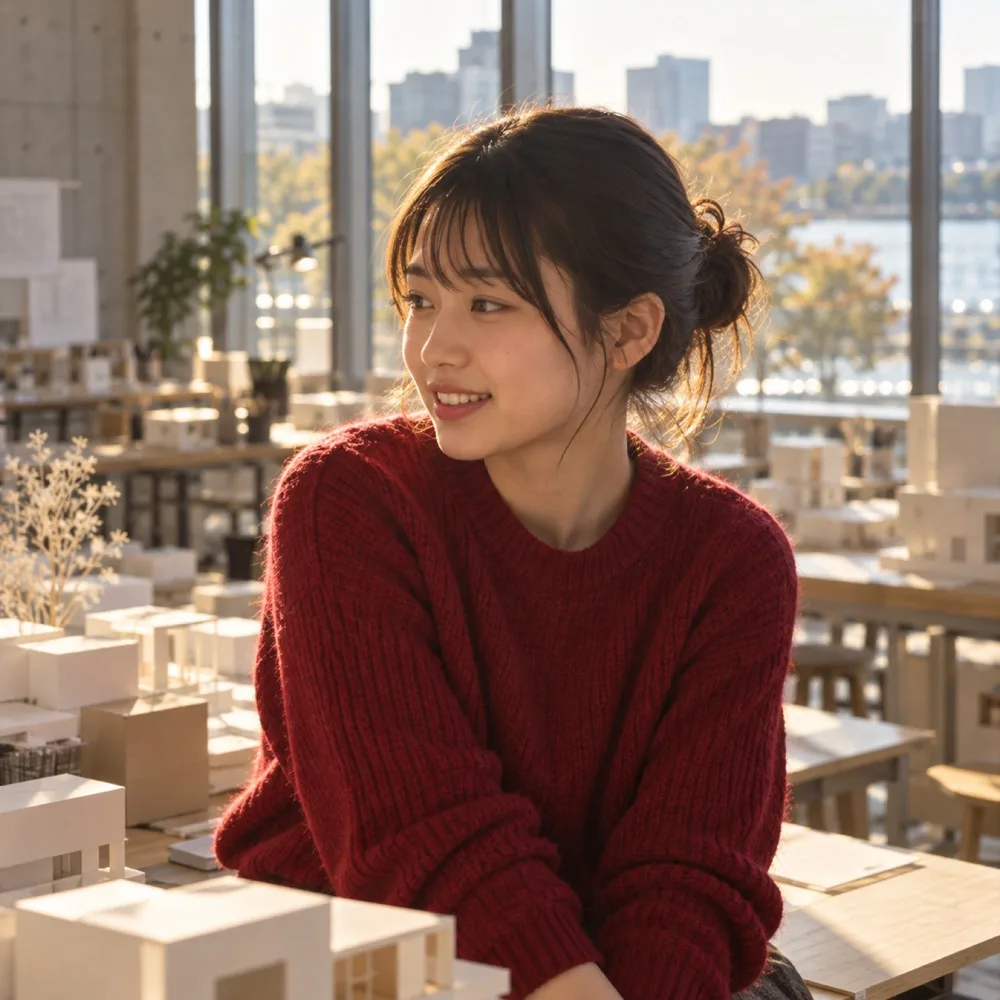 建築・都市学部3年の学生の顔写真（写真は見本）